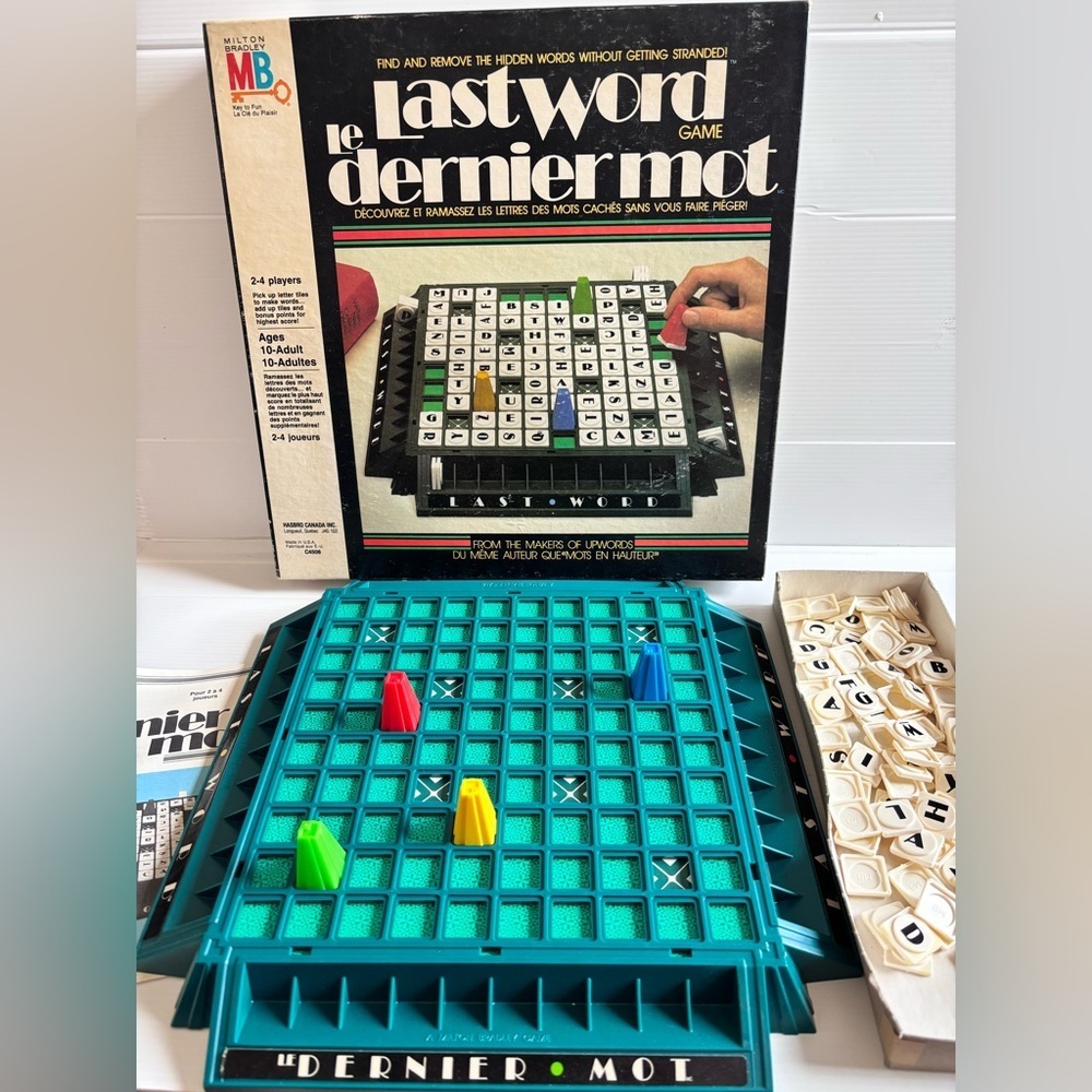 Milton Bradley Last Word Game 1979 Vintage